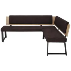 Eckbank 200/160 cm in Dunkelbraun