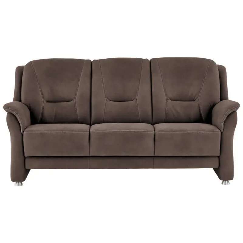 3-Sitzer-Sofa in Mikrofaser Graubraun