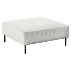 Hocker in Textil Hellgrau