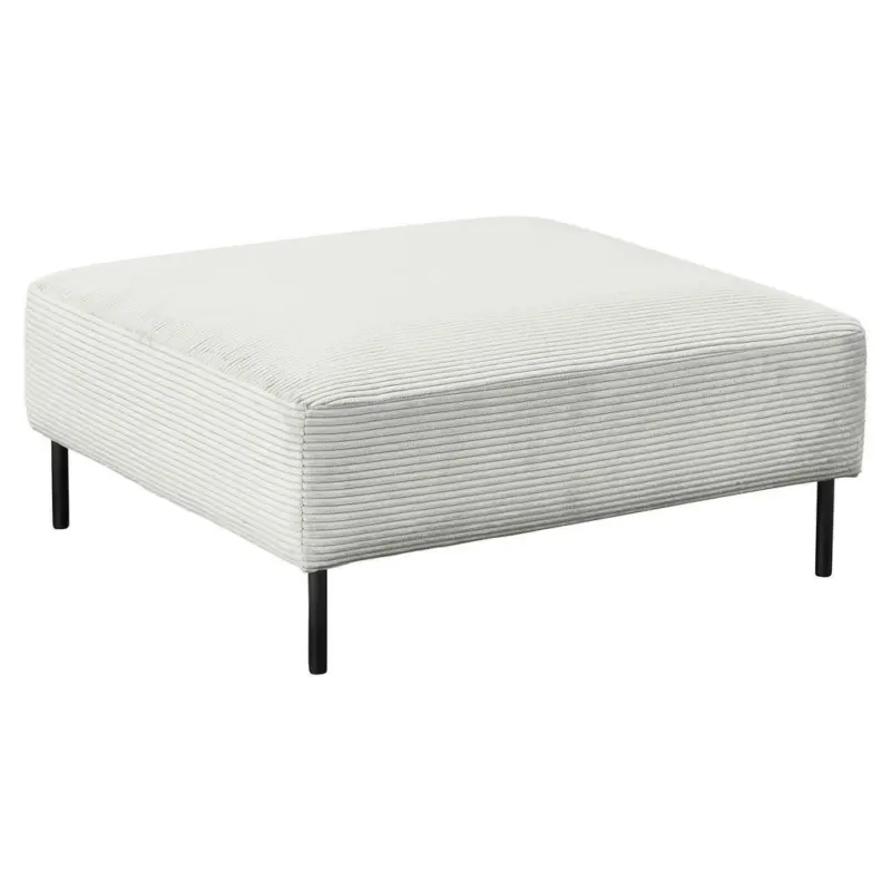 Hocker in Textil Hellgrau