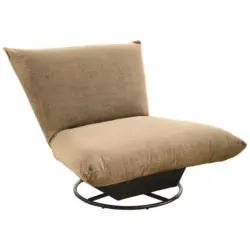 Relaxsessel in Textil Hellbraun