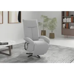 Relaxsessel in Textil Hellgrau