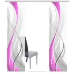 XXXLutz Lauterach - Ihr M&ouml;belhaus bei Bregenz Fl&auml;chenvorhang 3ER SET in Beere, Brombeere halbtransparent