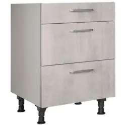 Schubkastenunterschrank 60/87/56 cm in Hellgrau