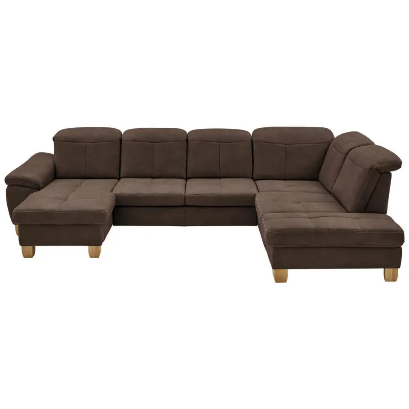 Wohnlandschaft in Mikrofaser Braun