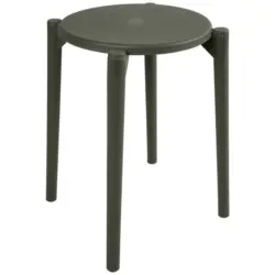 Hocker in Kunststoff Grau