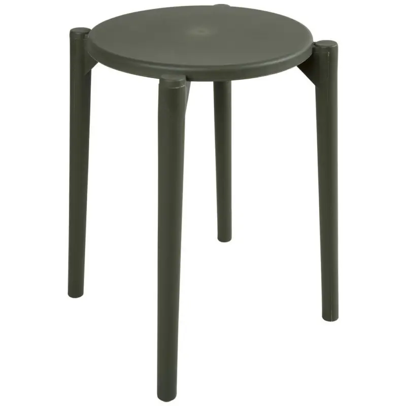 Hocker in Kunststoff Grau