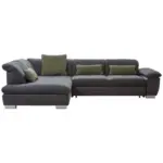 XXXLutz Lauterach - Ihr M&ouml;belhaus bei Bregenz Ecksofa in Chenille Schwarz 242/313 cm