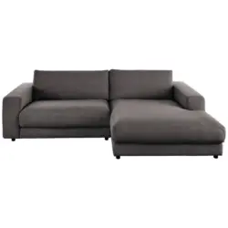 Ecksofa 979 in Cord Grau 250/190 cm