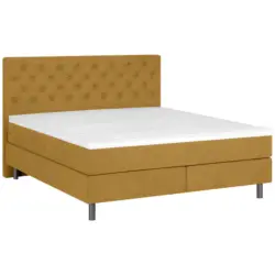 Boxspringbett 180/200 cm in Currygelb