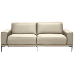2,5-Sitzer in Echtleder Creme