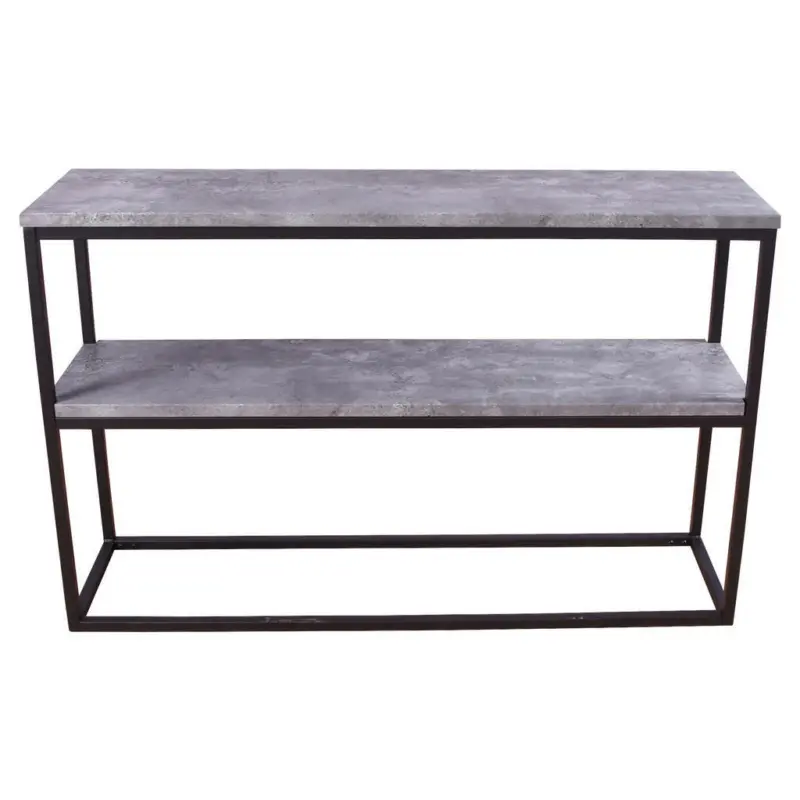 Beistelltisch in Metall, Holzwerkstoff 110/30/70 cm