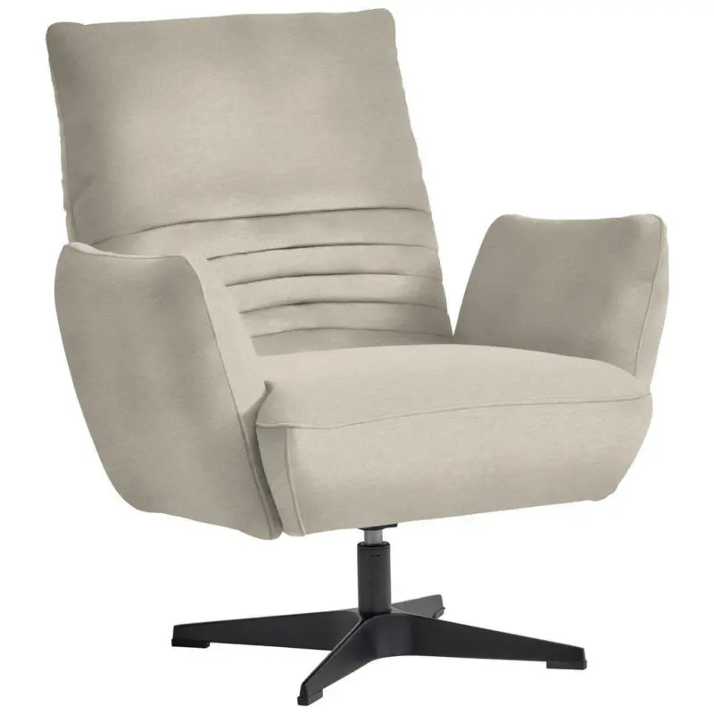 Sessel in Teddystoff Creme
