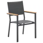 XXXLutz Lauterach - Ihr M&ouml;belhaus bei Bregenz Gartenstuhl in Holz, Metall, Textil Anthrazit
