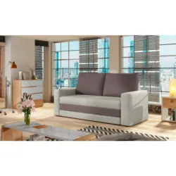 Schlafsofa in Samt Creme