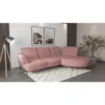XXXLutz Lauterach - Ihr M&ouml;belhaus bei Bregenz Ecksofa Dance E in Mikrofaser Altrosa 313/208 cm