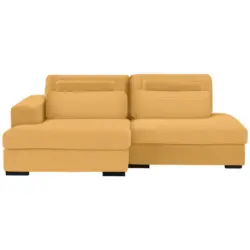 Ecksofa in Cord Gelb