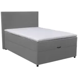 Boxbett 120/200 cm in Grau