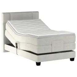 Boxspringbett 100/200 cm in Beige