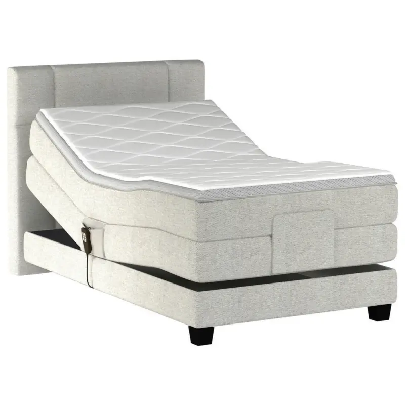 Boxspringbett 100/200 cm in Beige