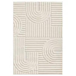 Flachwebeteppich 240/340 cm ART Creme