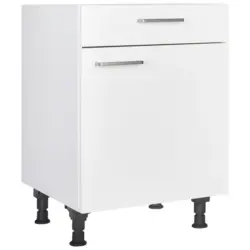 Schubkastenunterschrank 60/87/56 cm in Wei&szlig;