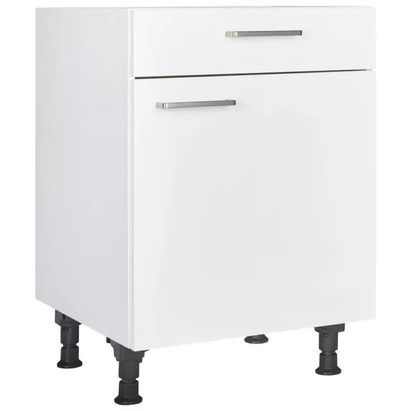 Schubkastenunterschrank 60/87/56 cm in Wei&szlig;