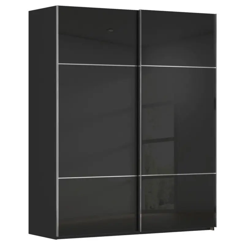 Schwebet&uuml;renschrank in Schwarz