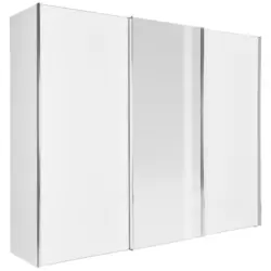 Schwebet&uuml;renschrank in Wei&szlig;