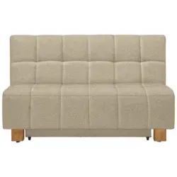 Schlafsofa in Webstoff Beige