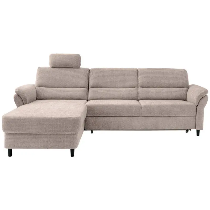 Ecksofa in Mikrofaser Beige