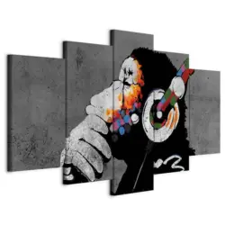 Leinwandbild Abstraktes, Tiere 100/50/1,2 cm