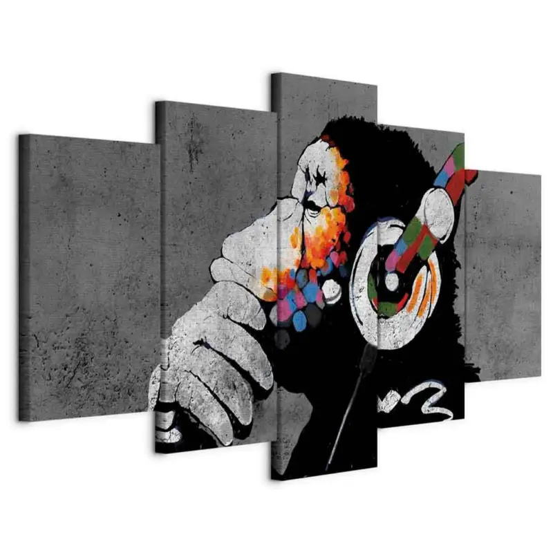 Leinwandbild Abstraktes, Tiere 100/50/1,2 cm