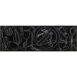 K&uuml;chenl&auml;ufer 60/180 cm Fine Dining Schwarz