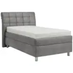 XXXLutz Lauterach - Ihr M&ouml;belhaus bei Bregenz Polsterbett Matratze, Lattenrost Hellgrau 100/200 cm