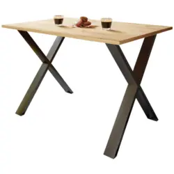 Schreibtisch 160/80/76 cm in Schwarz, Honigeiche