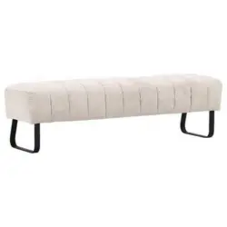 Sitzbank in Textil Beige