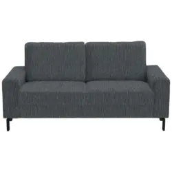 2-Sitzer-Sofa in Flachgewebe Anthrazit