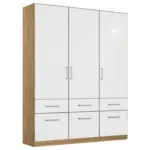 XXXLutz Lauterach - Ihr M&ouml;belhaus bei Bregenz Dreht&uuml;renschrank in Eiche Artisan, Wei&szlig; Hochglanz