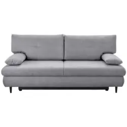 Schlafsofa in Chenille Dunkelgrau