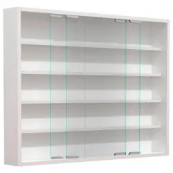 H&auml;ngevitrine in Wei&szlig;