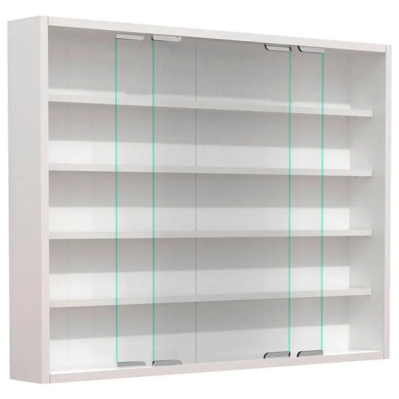 H&auml;ngevitrine in Wei&szlig;