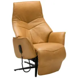 Relaxsessel in Leder Gelb