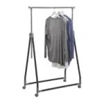 XXXLutz Lauterach - Ihr M&ouml;belhaus bei Bregenz Kleiderwagen in Schwarz, Chromfarben 92/99/167/48 cm