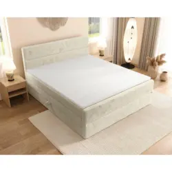 Boxspringbett 180/200 cm in Beige
