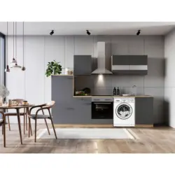 K&uuml;chenblock 280 cm in Grau