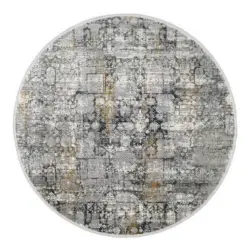 Webteppich 240 cm Sinfonia Grau, Goldfarben