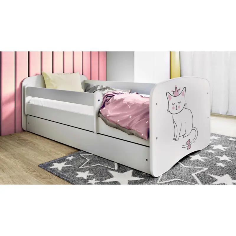 Kinder-/Juniorbett 80/160 cm in Wei&szlig;