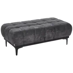 Hocker in Textil Graphitfarben