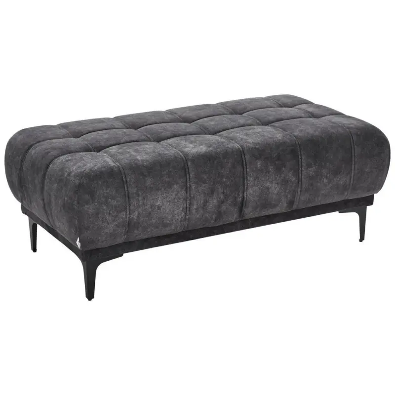 Hocker in Textil Graphitfarben